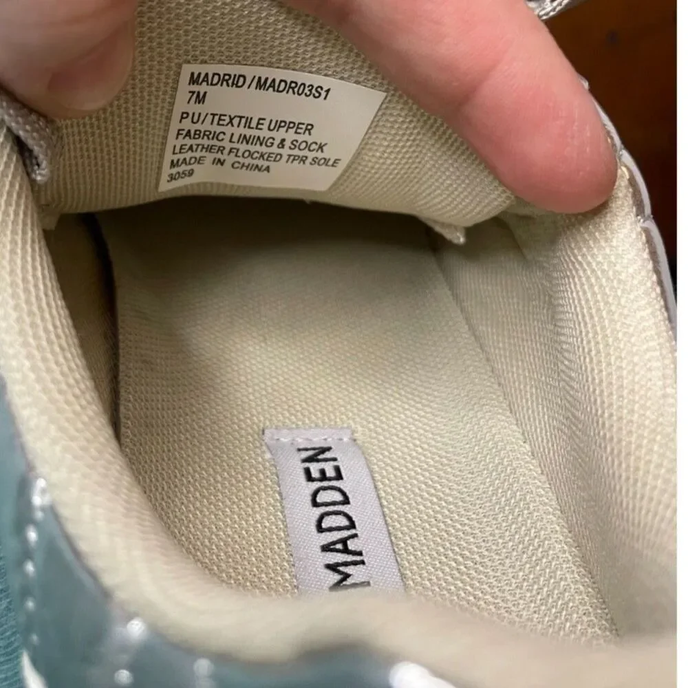 Steve Madden Madrid Silver Metallic Sneakers